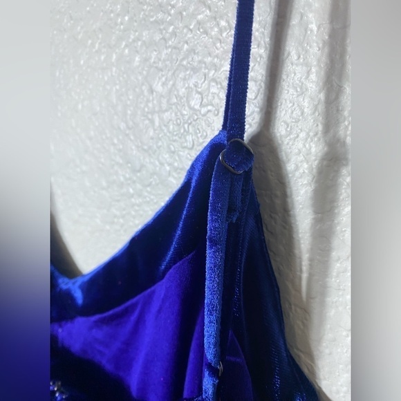Parker Devlin Mazarine Blue Velvet Dress NWT size 10 - Picture 8 of 10